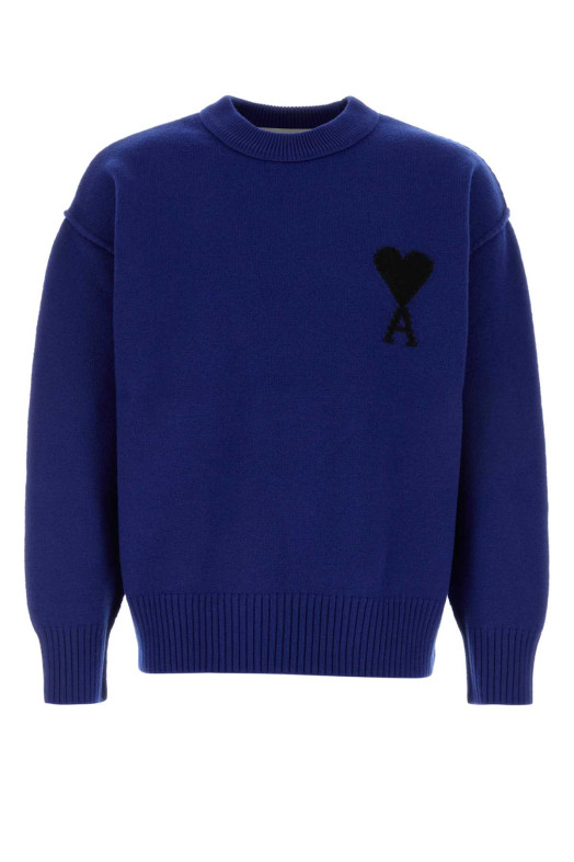 Blue wool sweater AMI (UKS838018)