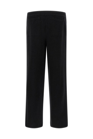 Wool and cashmere pants Black