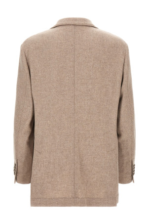 Cashmere panama blazer Beige