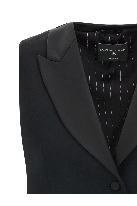 Tuxedo vest Black
