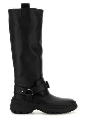 Black leather Stomp boots Black BURBERRY (8096904)