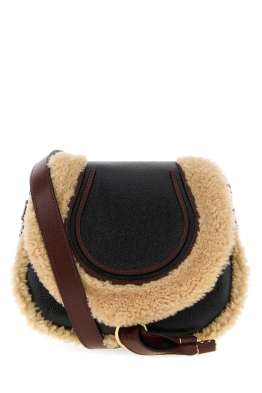 Black leather Marcie crossbody bag CHLOE (CH26WS680T11)