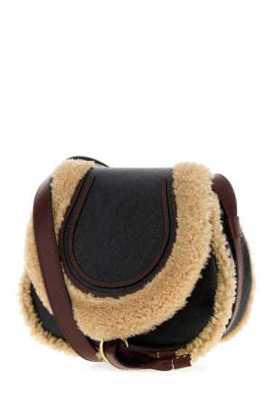 Black leather Marcie crossbody bag CHLOE (CH26WS680T11)
