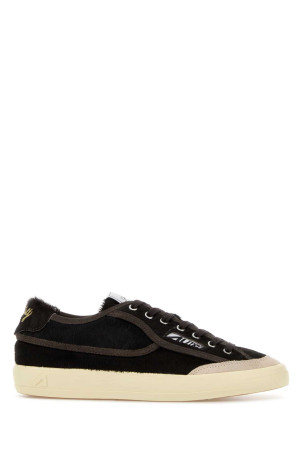 Dark brown calf hair Windscape sneakers AUTRY (SCLWJP04)