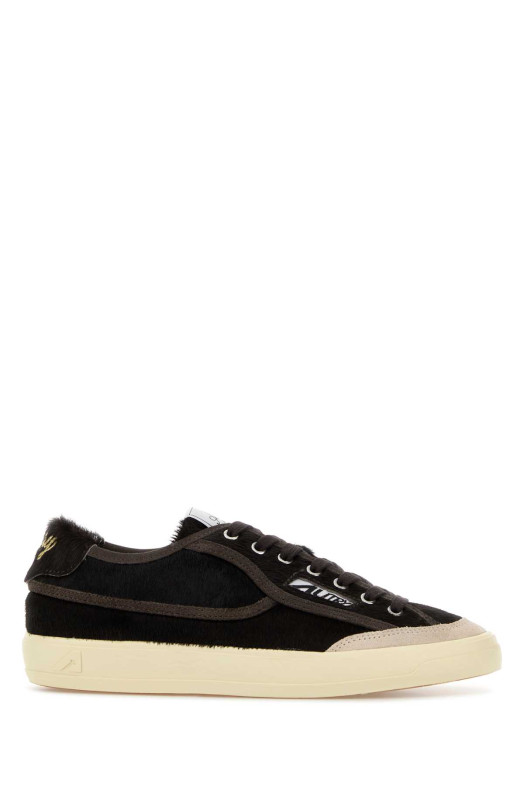 Dark brown calf hair Windscape sneakers AUTRY (SCLWJP04)