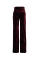 Burgundy velvet pant VERSACE (10258841A19180)