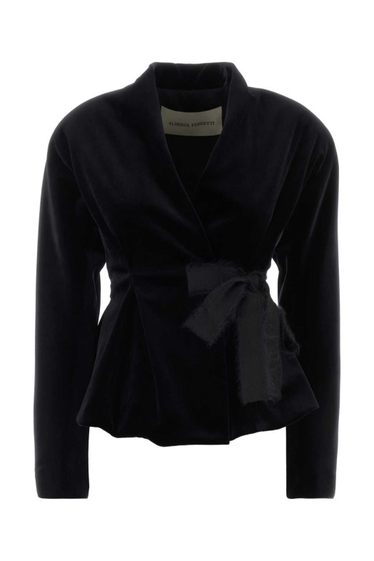 Black velvet blazer Black ALBERTA FERRETTI (A05035141)