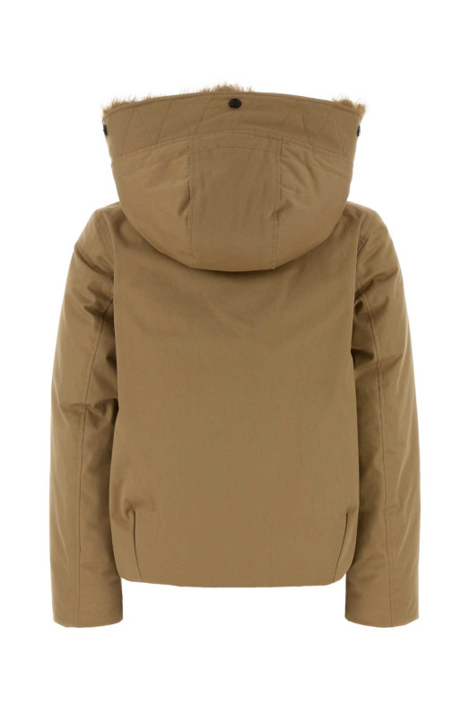 Beige cotton down jacket WOOLRICH (CFWWOU2237FRUT1974)
