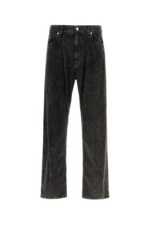 Charcoal stretch corduroy pant Black DOLCE & GABBANA (GWVNXTG8LI1)