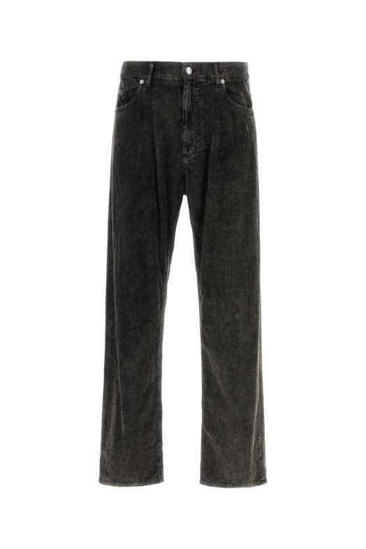 Charcoal stretch corduroy pant Black DOLCE & GABBANA (GWVNXTG8LI1)