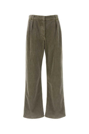 Dove grey corduroy Adler wide-leg pant THE ROW (R000311W4694)