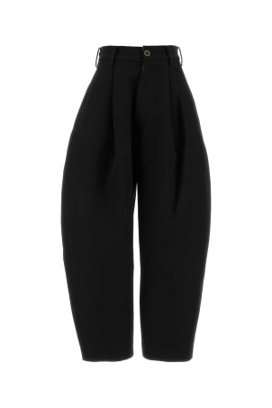 Black wool Poop wide-leg pant UMA WANG (UW3051)