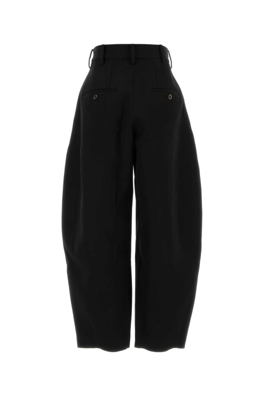 Black wool Poop wide-leg pant UMA WANG (UW3051)