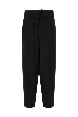 Wool serge pants Black