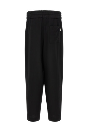 Wool serge pants Black
