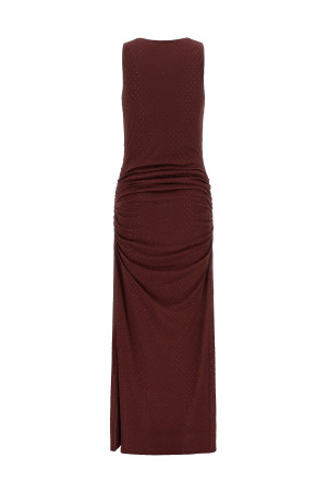 Halterneck maxi dress Bordeaux