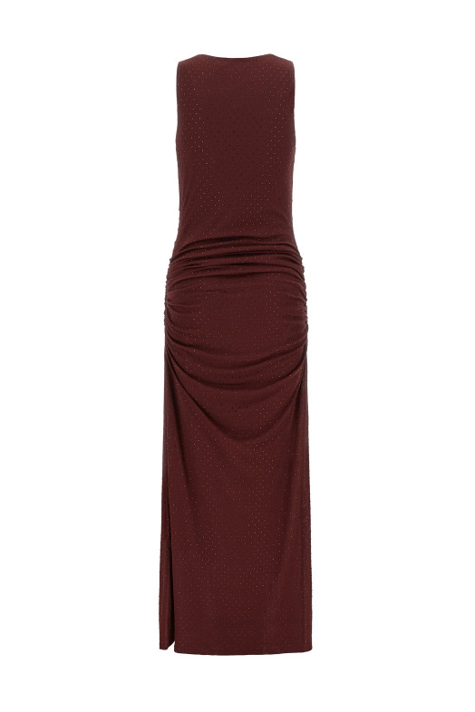 Halterneck maxi dress Bordeaux