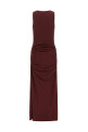 Halterneck maxi dress Bordeaux