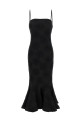 'Flower Mesh Flounce' dress Black