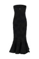 'Flower Mesh Flounce' dress Black