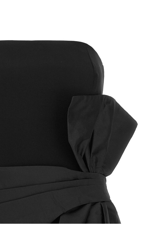 'Bustier Bow' dress Black