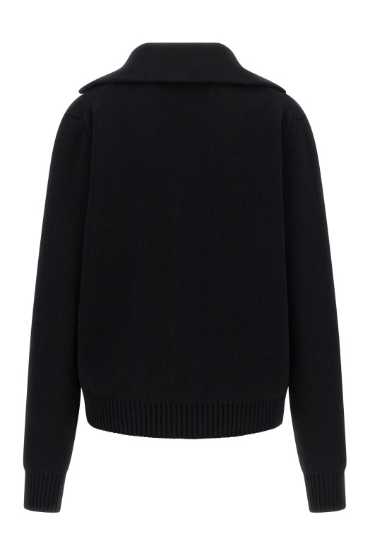 Embroidery cardigan Black