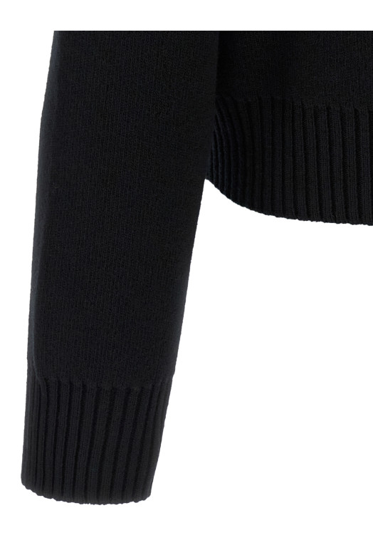Embroidery cardigan Black