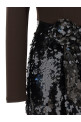 'Knotted Midi Dress' dress Brown