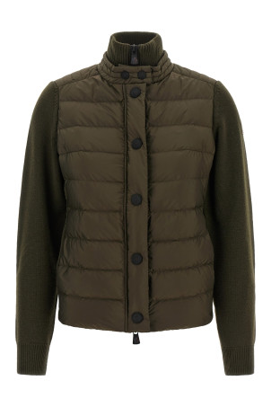 Padded cardigan Green