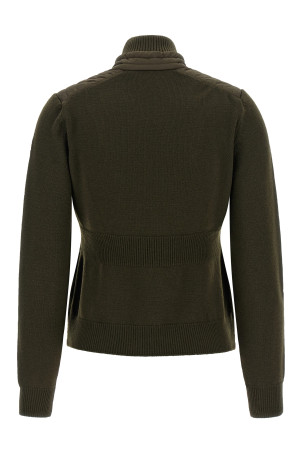 Padded cardigan Green