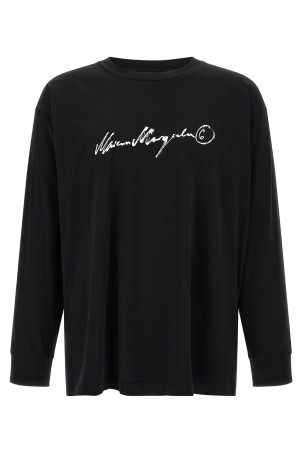 Handwriting print T-shirt Black