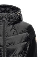 Padded cardigan with hood and zip Black