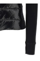 Padded cardigan with hood and zip Black