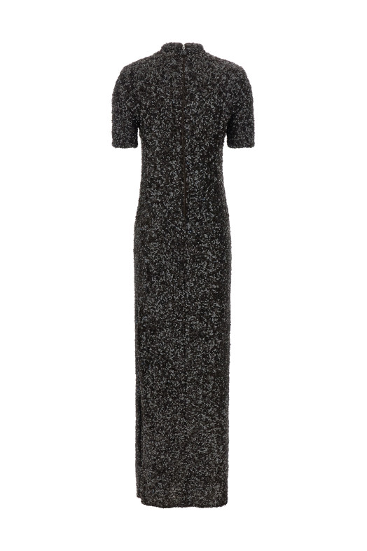 'Sequins Maxi Slit' dress Black