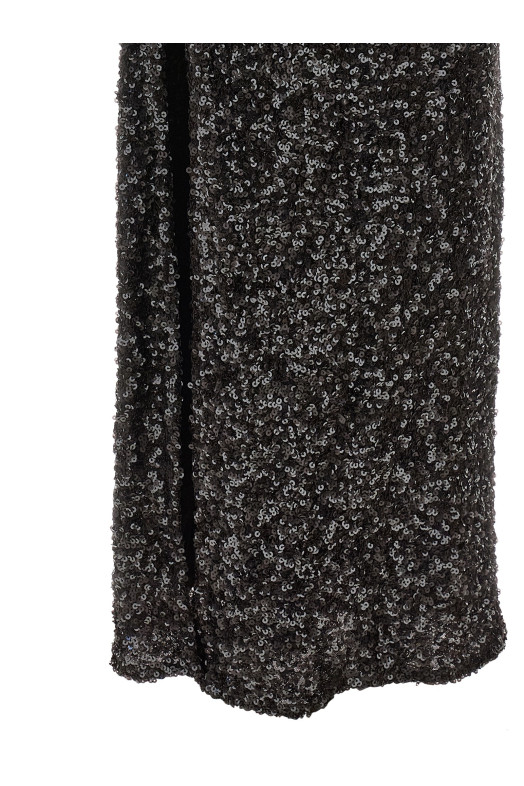 'Sequins Maxi Slit' dress Black