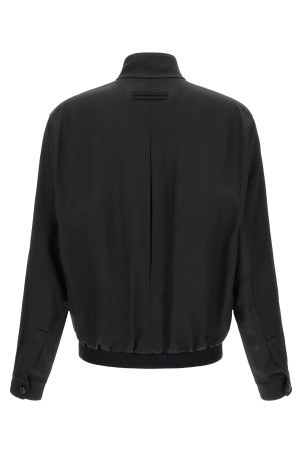 Mulberry silk sweatshirt Black