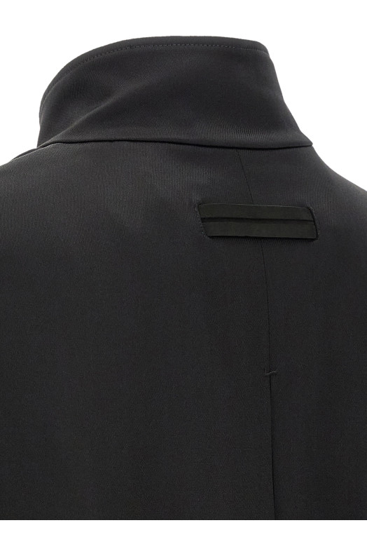 Свитшот из шелка тутового дерева, чёрный ZEGNA 402614A49SS5O4100