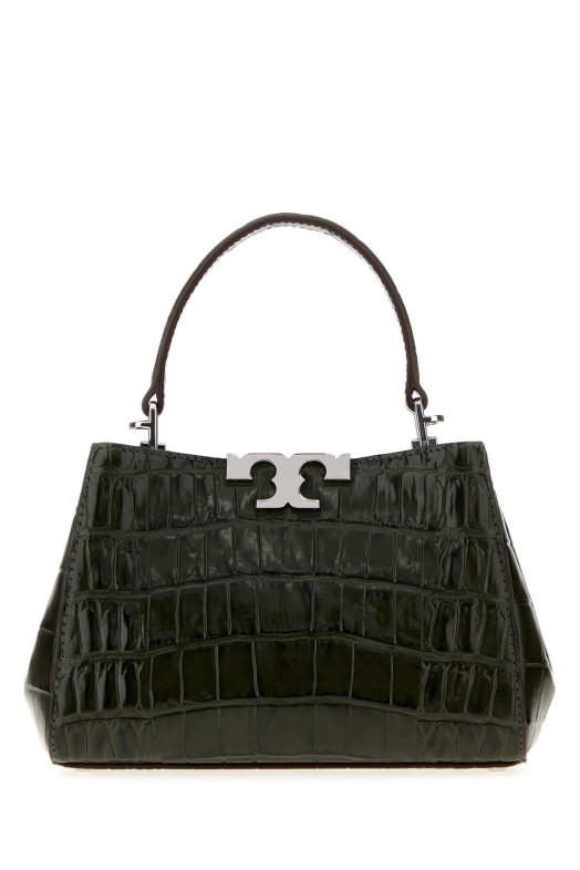 Темно-зеленая кожаная мини-сумочка Eleanor от TORY BURCH (185881)