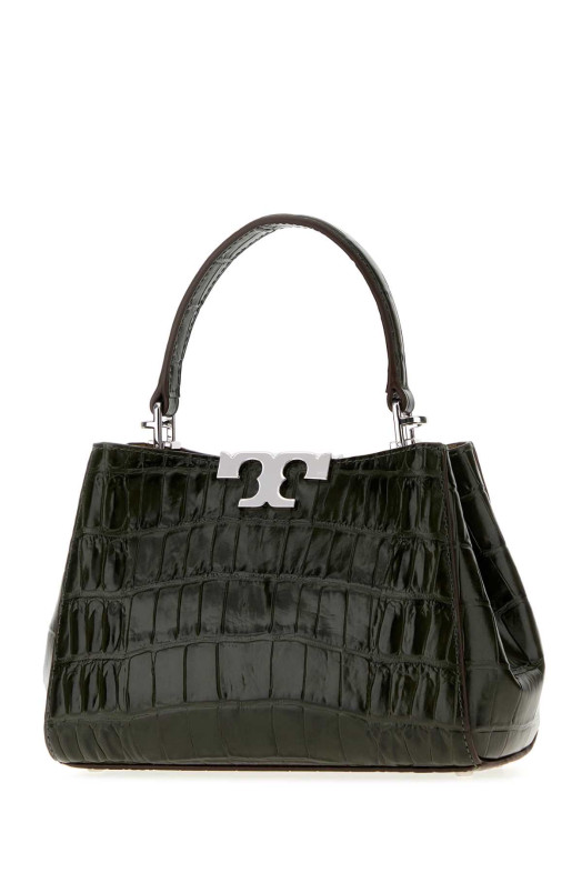 Темно-зеленая кожаная мини-сумочка Eleanor от TORY BURCH (185881)