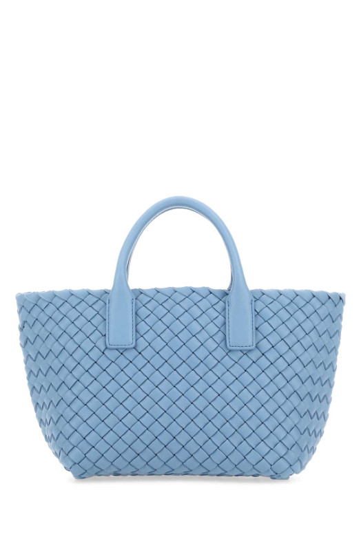 Мини-сумочка Cabat из кожи цвета «Cerulean blue» от BOTTEGA VENETA (709464V1OW1)