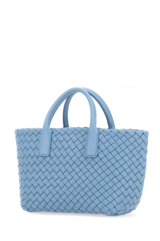Мини-сумочка Cabat из кожи цвета «Cerulean blue» от BOTTEGA VENETA (709464V1OW1)