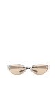 Серебристые металлические солнцезащитные очки GUCCI (A000PJI3330)