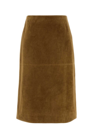 Biscuit suede skirt JIL SANDER (J03MA0337J07247)