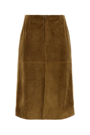 Biscuit suede skirt JIL SANDER (J03MA0337J07247)