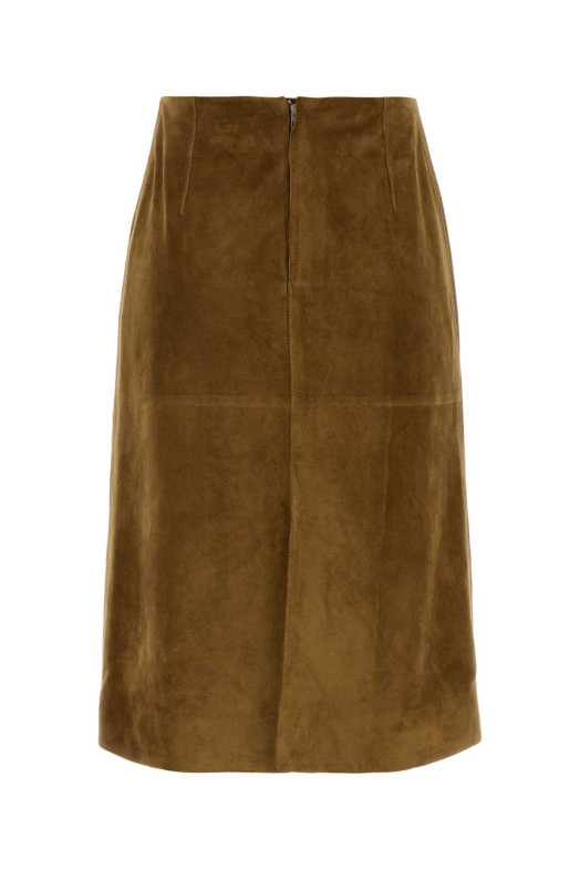 Biscuit suede skirt JIL SANDER (J03MA0337J07247)
