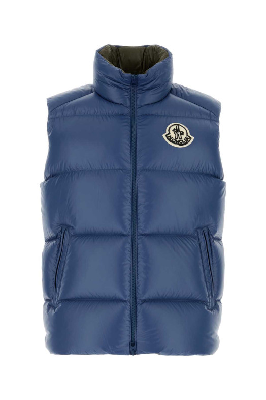 Blue nylon sleeveless Belice down jacket MONCLER (L20911A00197596XE)