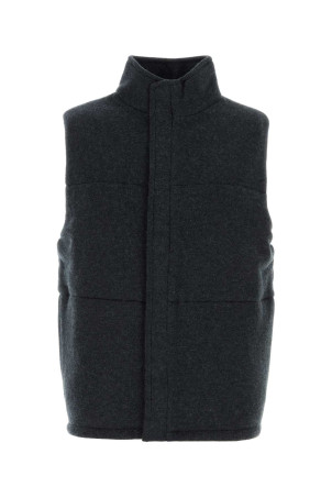 Navy blue cashmere sleeveless jacket Blue LE KASHA (MONTANAM)