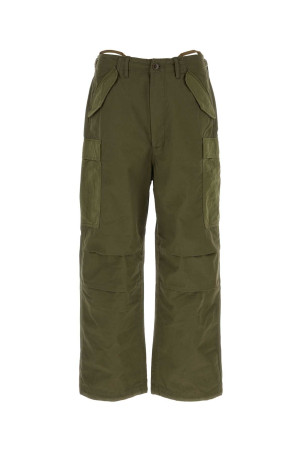 Army green cotton blend cargo pant NANAMICA (S25SC089E)