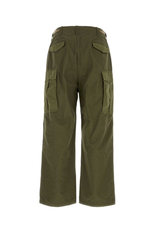 Army green cotton blend cargo pant NANAMICA (S25SC089E)