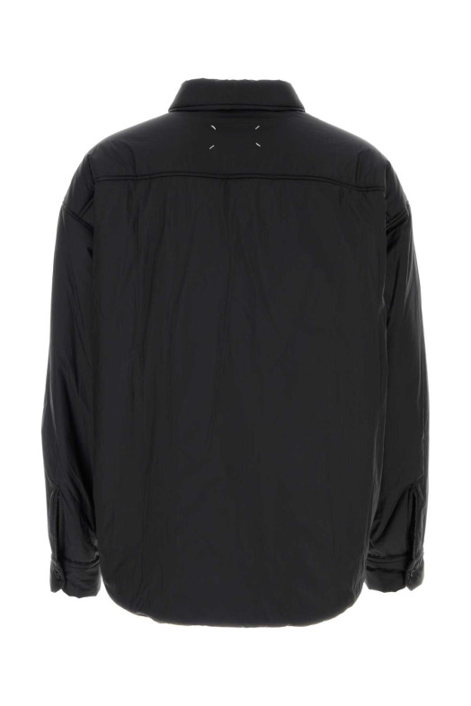 Black nylon oversize padded jacket MAISON MARGIELA (S51AM0526M35929)